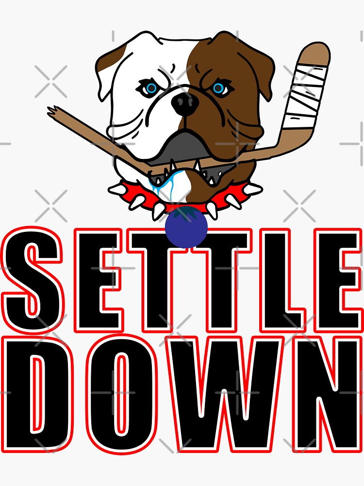 shoresy-settle-down-sticker-by-sickreference-redbubble