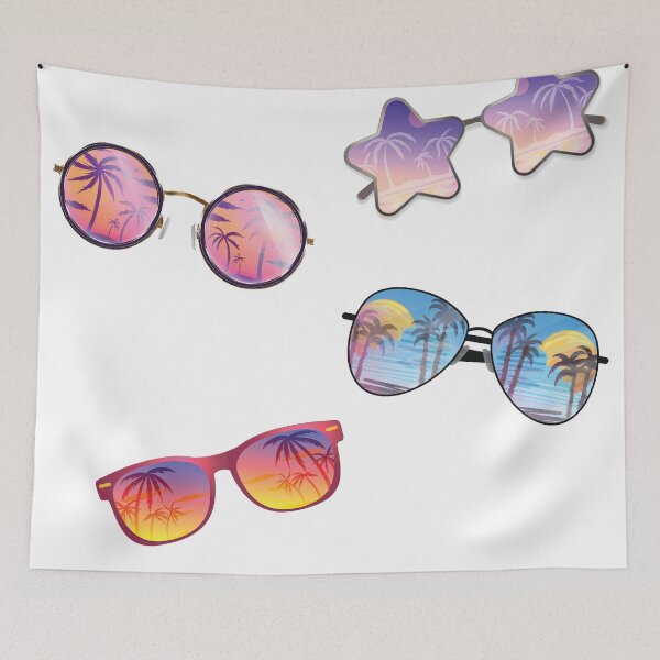 Item preview, Purple Blue Sunglasses pattern designed and sold by Unaiza Khalid.