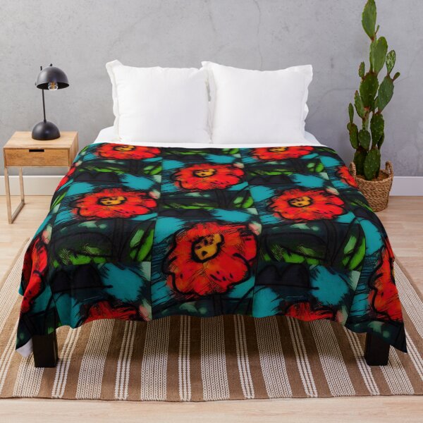Item preview, Red Flower at Night designed and sold by JohnnyArtPavlou.