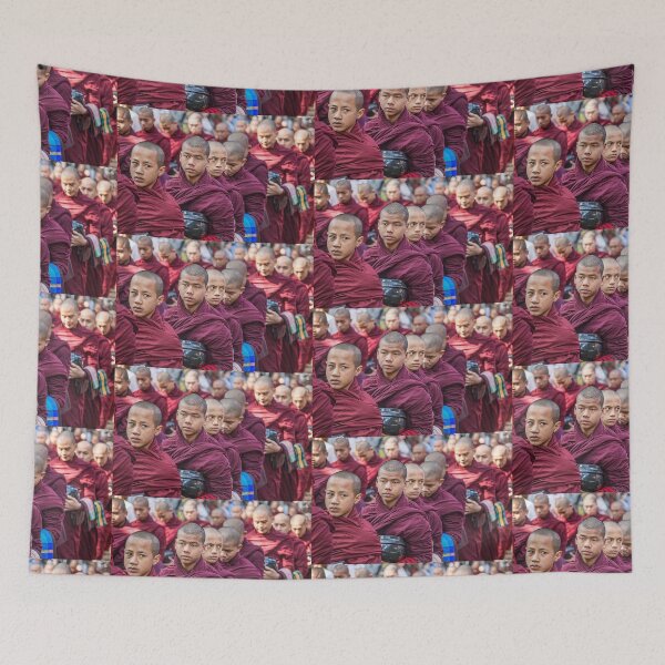 Item preview, Myanmar. Amarapura. Mahāgandhāyon Monastery. Monks' lunch procession. designed and sold by vadim19.