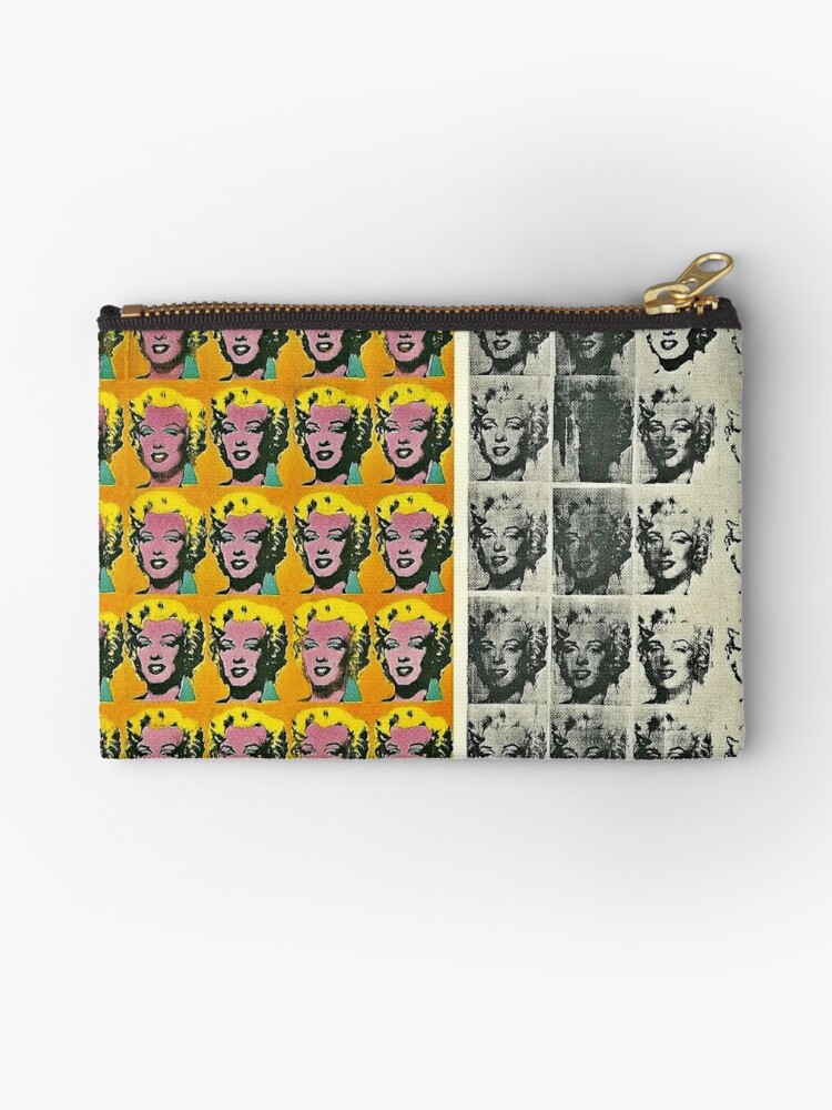 Marilyn Monroe Print Design Square Coin Purse Wallet with Kiss