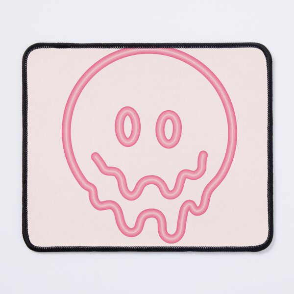 Item preview, neon pink melting emoji designed and sold by Beeroclock.