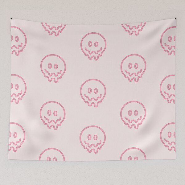 Item preview, neon pink melting emoji designed and sold by Beeroclock.