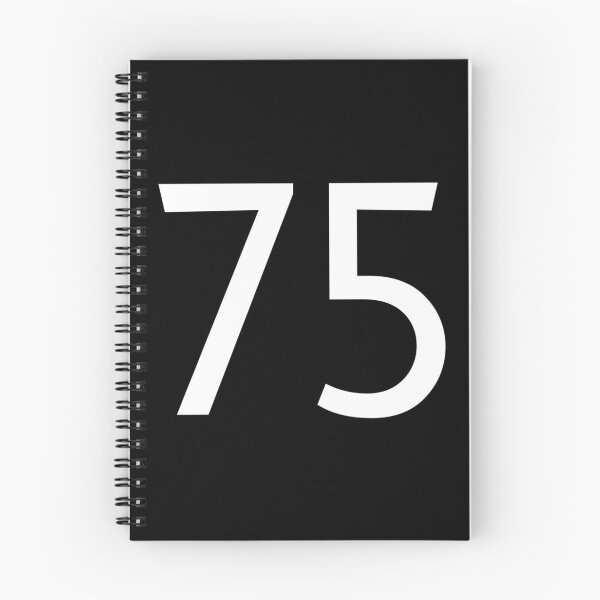 Item preview, Number 75 Jersey Minimal Sticker designed and sold by felyn3gloria.