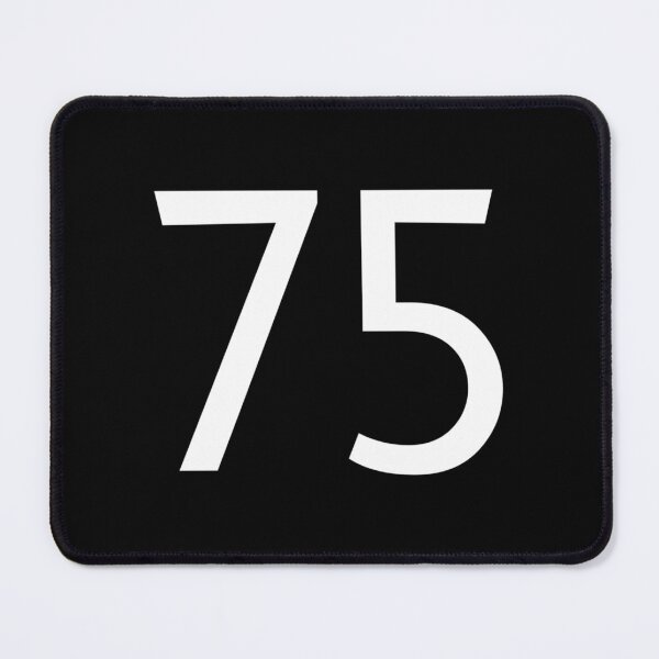 Item preview, Number 75 Jersey Minimal Sticker designed and sold by felyn3gloria.