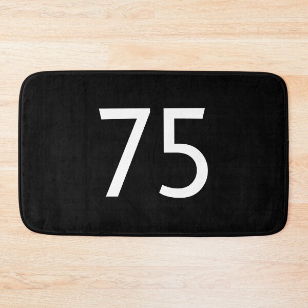 Item preview, Number 75 Jersey Minimal Sticker designed and sold by felyn3gloria.