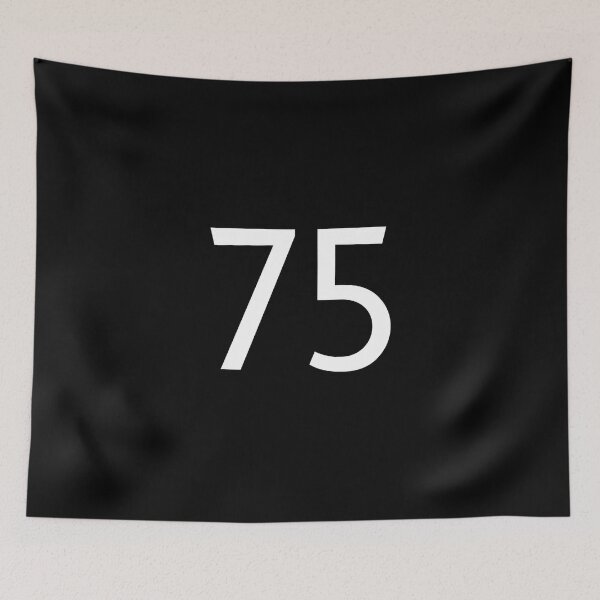 Item preview, Number 75 Jersey Minimal Sticker designed and sold by felyn3gloria.