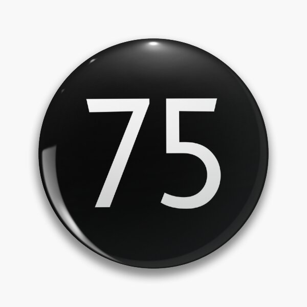 Item preview, Number 75 Jersey Minimal Sticker designed and sold by felyn3gloria.