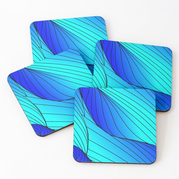 Item preview, Leafy Blue Wave  designed and sold by OCarciente.