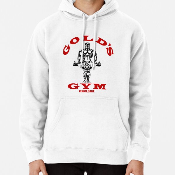 Gold's Gym Hoodie Sweatshirt GGSWT086 Men's Embossed Detail Hoodie Grey 