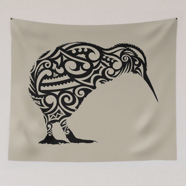 Item preview, Kiwi Bird Koru Pattern designed and sold by Kiwidom.