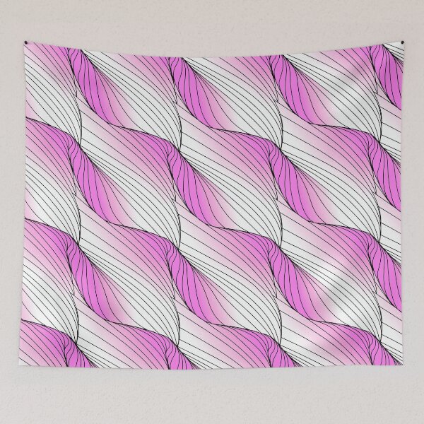 Item preview, Leafy Pink Wave  designed and sold by OCarciente.