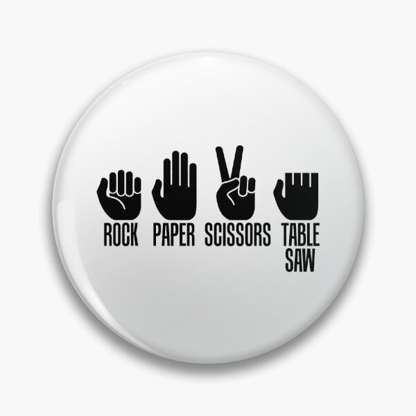 Item preview, Carpenters Funny Rock Paper Scissor Table Saw designed and sold by ujgbnx.