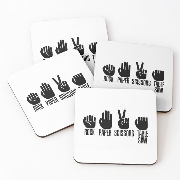 Item preview, Carpenters Funny Rock Paper Scissor Table Saw designed and sold by ujgbnx.