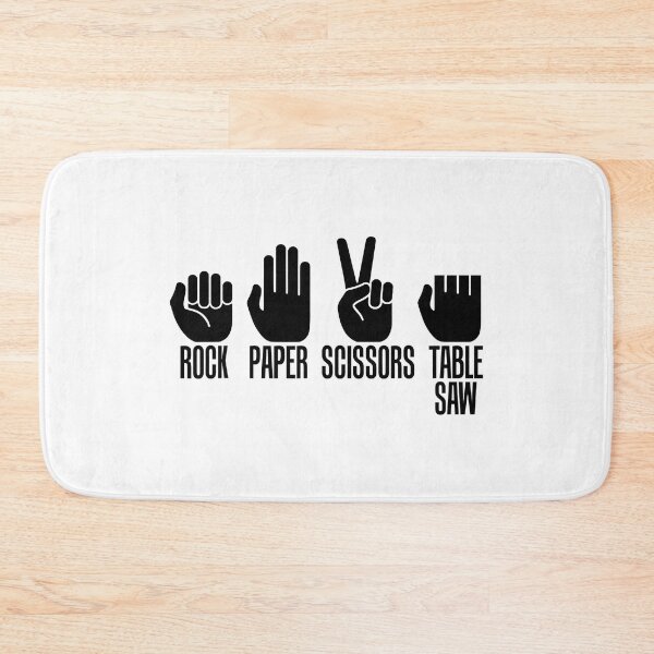 Item preview, Carpenters Funny Rock Paper Scissor Table Saw designed and sold by ujgbnx.