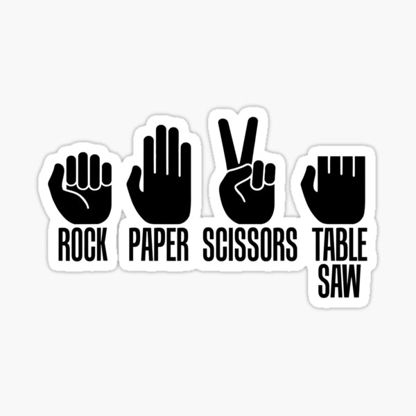 Artikel-Vorschau von Tischler Lustige Schere Stein Papier Tischkreissäge, designt und verkauft von ujgbnx.
