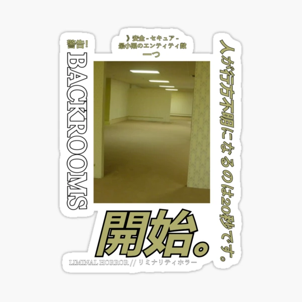 Backrooms - level 9.1 Sticker for Sale by Spvilles