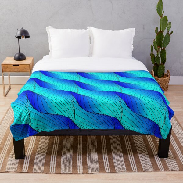 Aperçu de l'œuvre Vague bleue feuillue créée et vendue par OCarciente.