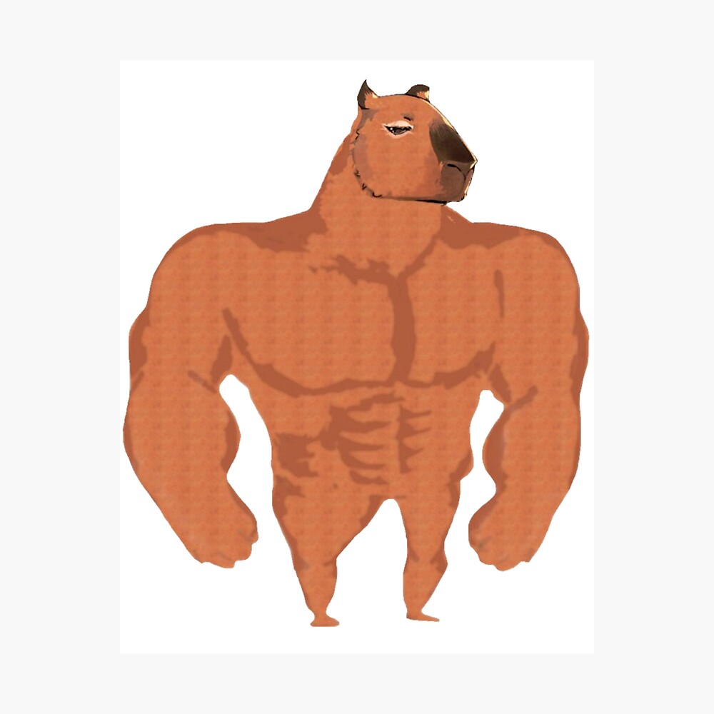 Buff Capybara Poster for Sale by Mino Shop | Redbubble