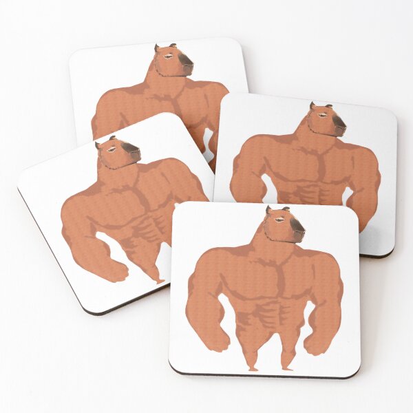 Item preview, Buff Capybara designed and sold by Mino Shop.