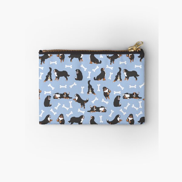 Item preview, Playing Bernese Mountain Dog - Blue Background designed and sold by Lulupainting.