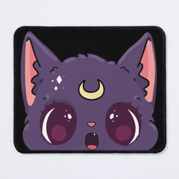Item preview, Luna Cat Chibi Anime Peeker designed and sold by OtakuBoiz.