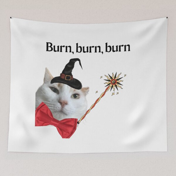 Item preview, Grouchy Wizard Cat designed and sold by Sophia-Adams.