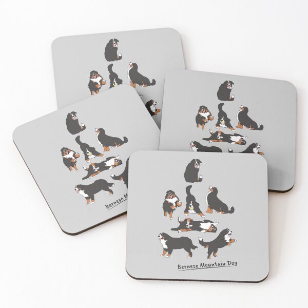 Item preview, Playing Bernese Mountain Dog - Gray Background designed and sold by Lulupainting.