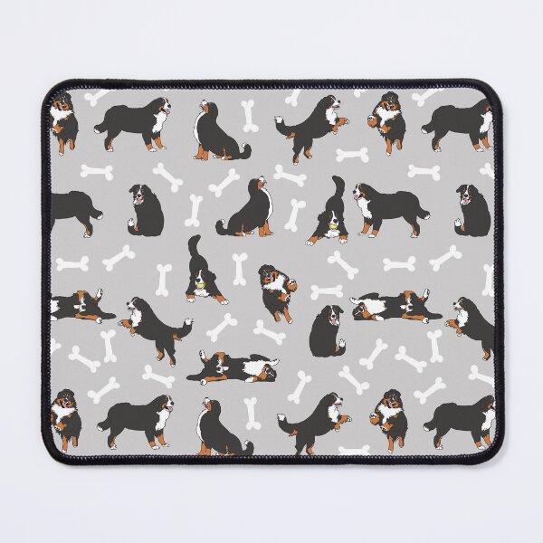 Item preview, Playing Bernese Mountain Dog - Gray Background designed and sold by Lulupainting.