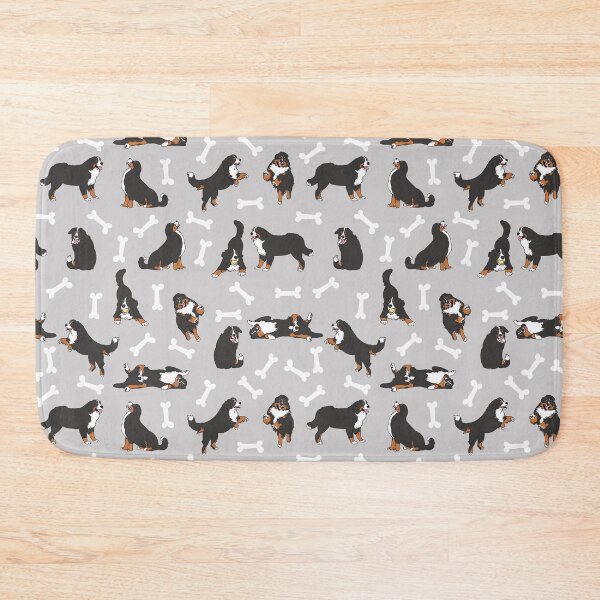 Item preview, Playing Bernese Mountain Dog - Gray Background designed and sold by Lulupainting.