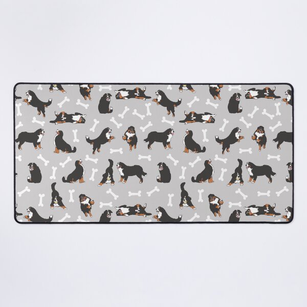 Item preview, Playing Bernese Mountain Dog - Gray Background designed and sold by Lulupainting.