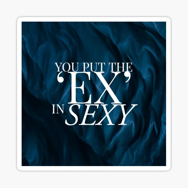 You Put the 'Ex' in Sexy Sticker