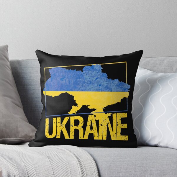 Aperçu de l'œuvre Carte du drapeau ukrainien créée et vendue par EpicMaps.