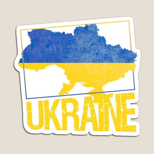 Item preview, Ukraine flag map designed and sold by EpicMaps.