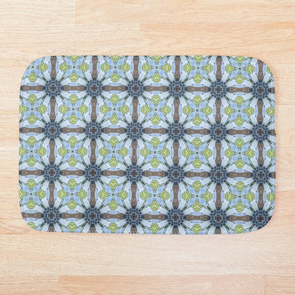Item preview, Moraea ciliata 1.11 -  Blue and Yellow  Cross Floral Pattern designed and sold by FRLF.