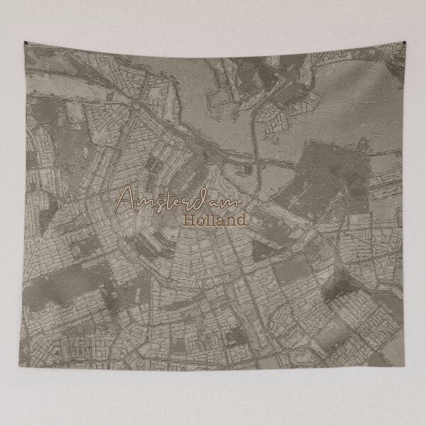 Item preview, Amsterdam Holland City Map in Sepia designed and sold by Michael van der Hoorn.