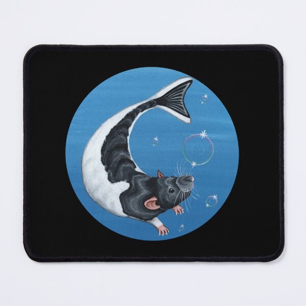Item preview, Mermaid Rat with Bubbles designed and sold by WolfySilver.