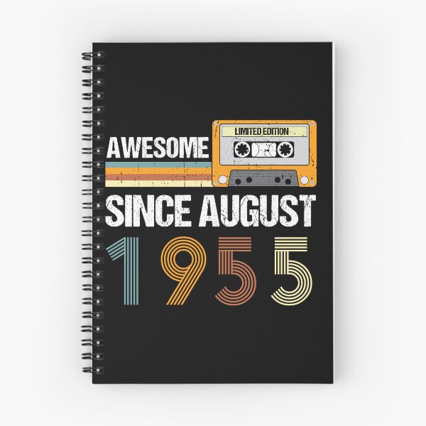 Item preview, Awesome Since August 1955 | Made In 1955 | August Birthday Quotes designed and sold by AMINE  ★★★★★.