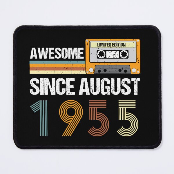 Item preview, Awesome Since August 1955 | Made In 1955 | August Birthday Quotes designed and sold by AMINE  ★★★★★.