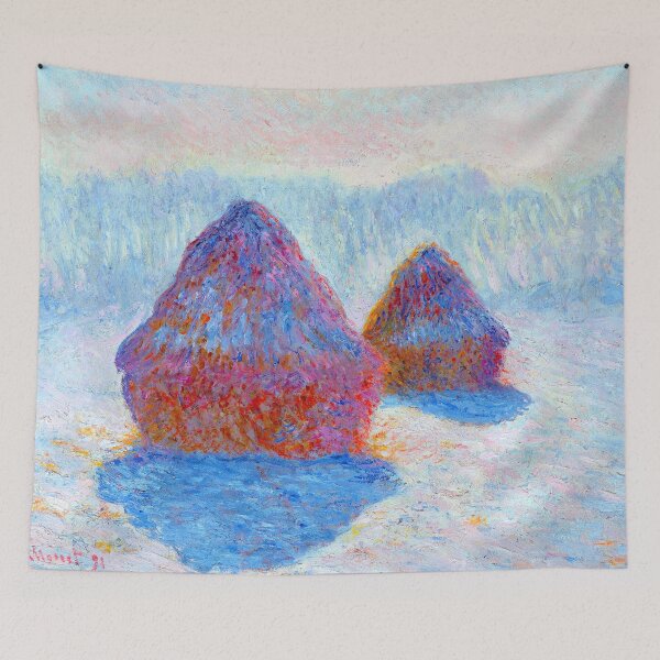 Item preview, Haystacks (Effect of Snow and Sun) Painting  by Claude Monet  designed and sold by Tamas Das.