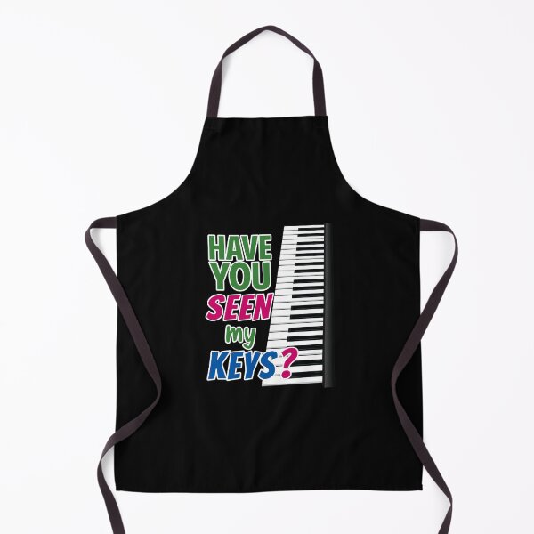 Artikelvorschau, 'Have You Seen My Keys?' (Black) entworfen und verkauft von The Button Gal.