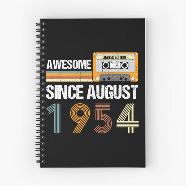 Item preview, Awesome Since August 1954 | Made In 1954 | August Birthday Quotes designed and sold by AMINE  ★★★★★.