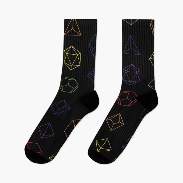 Item preview, Neon Rainbow Polyhedral Dice designed and sold by cynmoon.