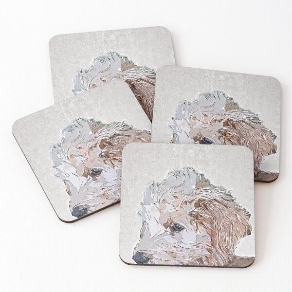 Item preview, Cute Goldendoodle Puppy - Custom Pet Portrait Art Studio designed and sold by Custom Pet Portrait Art Studio.