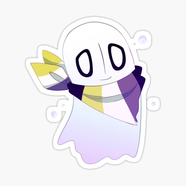 Item preview, Undertale Non-Binary Napstablook Pride designed and sold by ImSellerKlare.