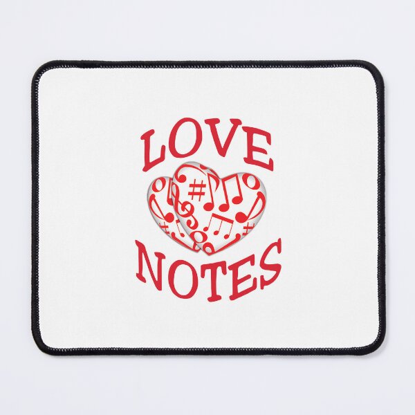 Item preview, 'Love Notes' (White) designed and sold by The Button Gal.