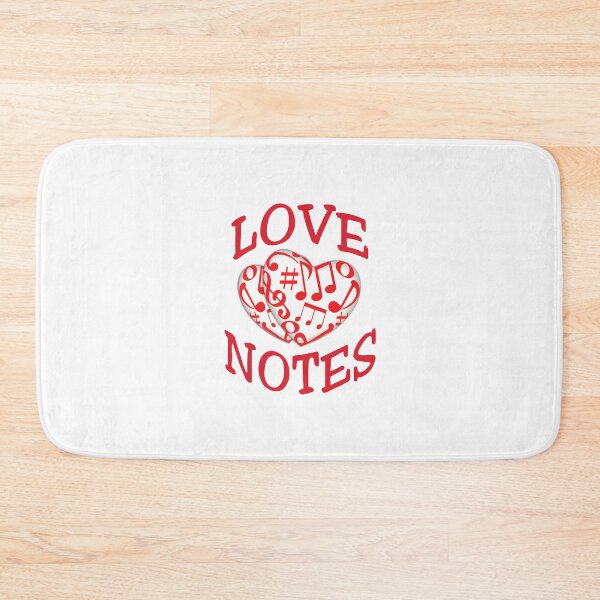 Item preview, 'Love Notes' (White) designed and sold by The Button Gal.