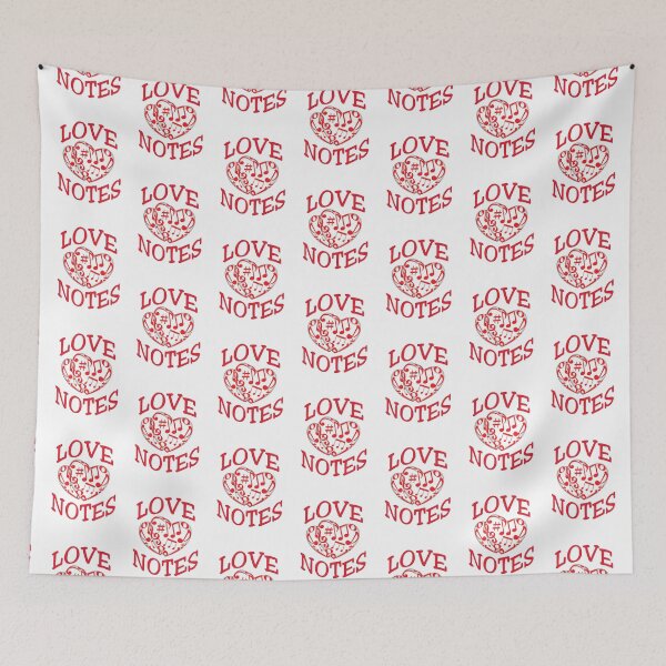 Item preview, 'Love Notes' (White) designed and sold by The Button Gal.