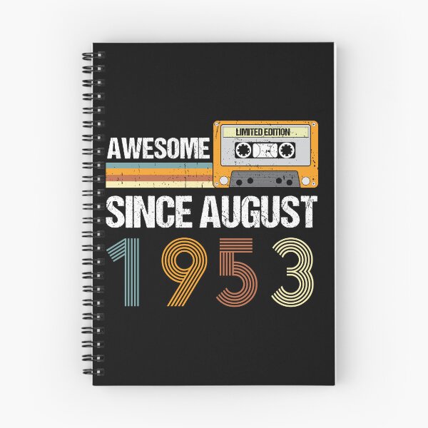 Item preview, Awesome Since August 1953 | Made In 1953 | August Birthday Quotes designed and sold by AMINE  ★★★★★.