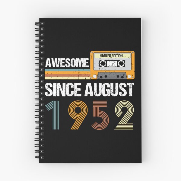 Item preview, Awesome Since August 1952 | Made In 1952 | August Birthday Quotes designed and sold by AMINE  ★★★★★.